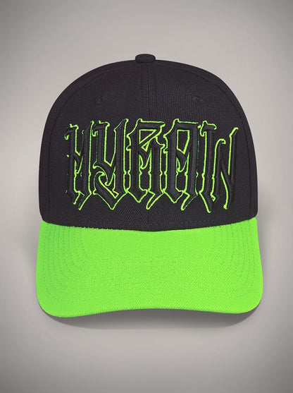 Casquette TOXIC vert fluo skull skate goth métal