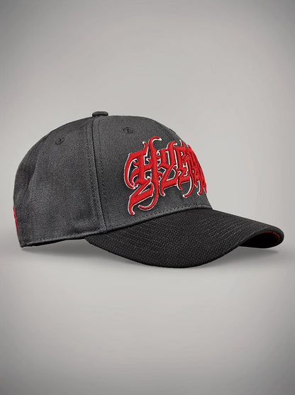 Casquette BLOOD & BONES noir et rouge skull