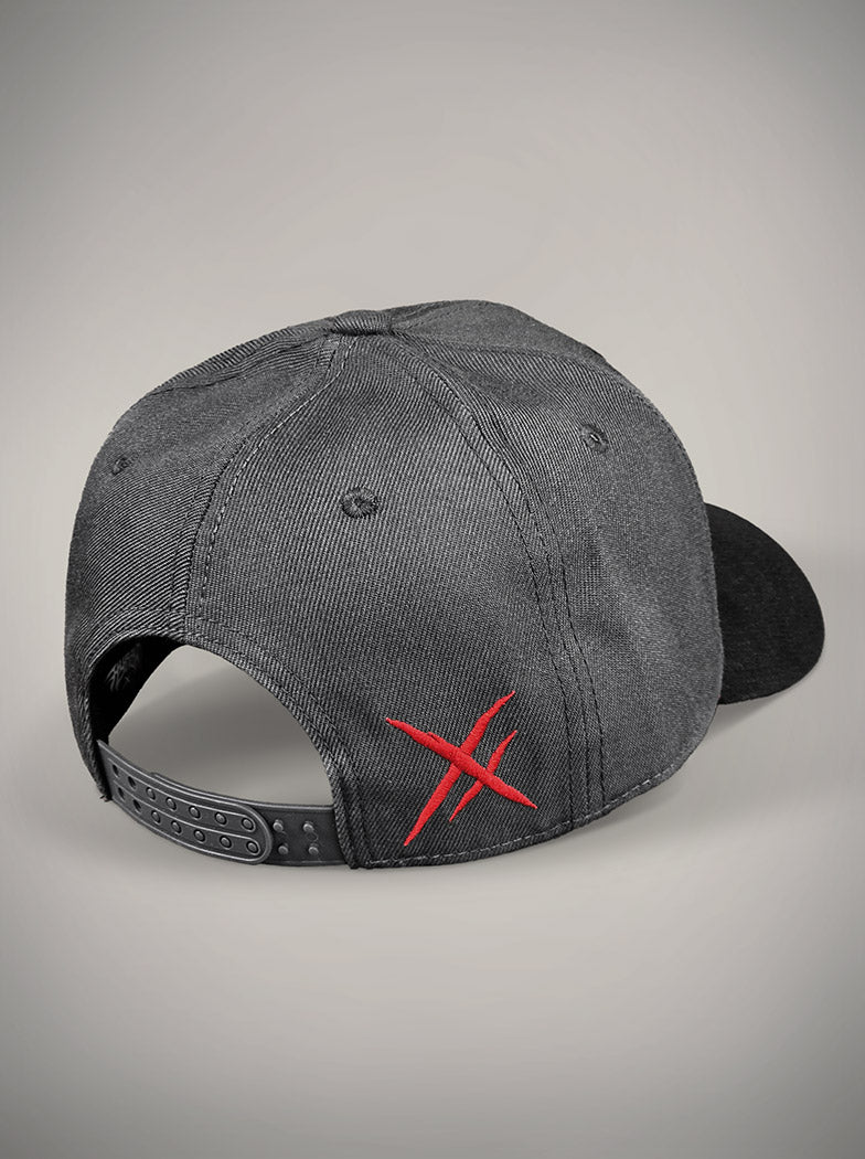 Casquette BLOOD & BONES noir et rouge skull