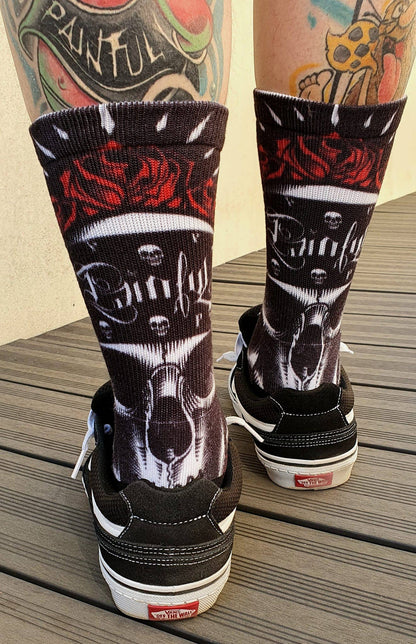 Chaussettes Painful Skull & roses
