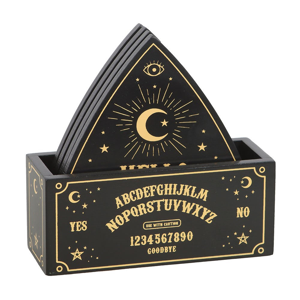 Lot de 4 sous verre ouija witchy