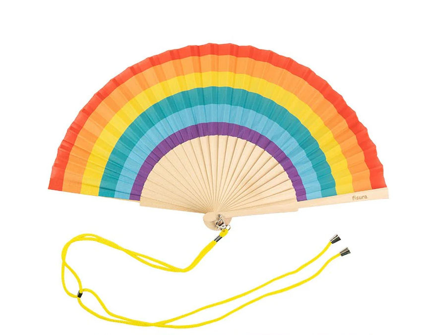 Eventail arc en ciel
