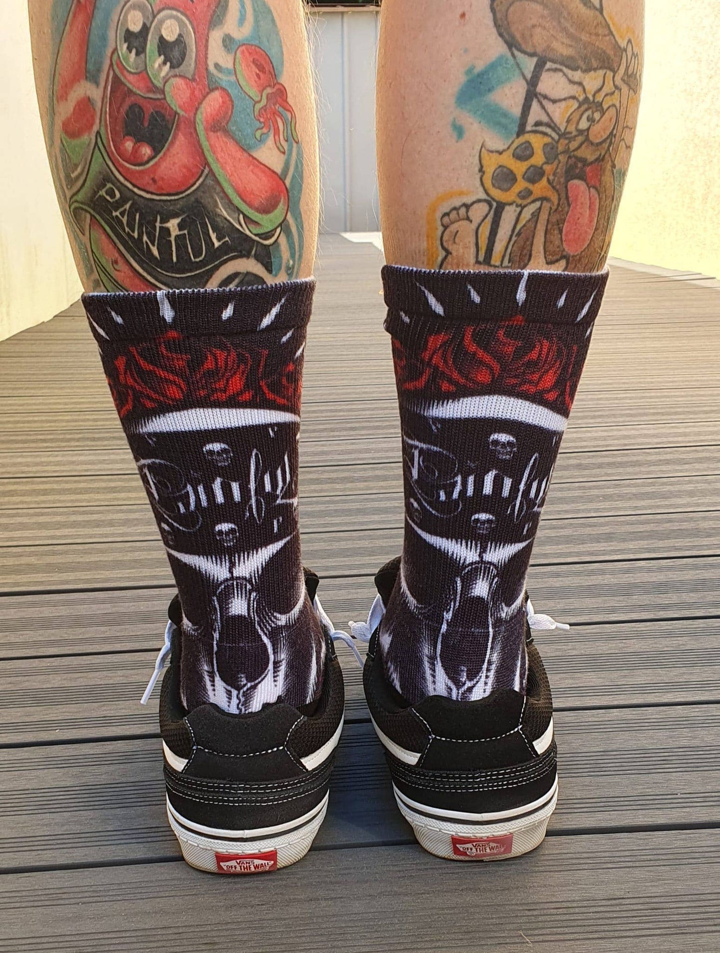 Chaussettes Painful Skull & roses
