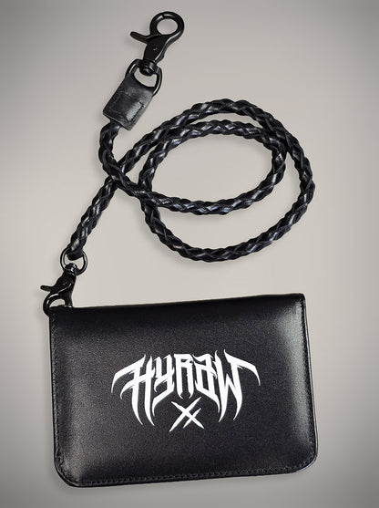 Portefeuille HOSTILE AS FUCK en cuir et chaine skull