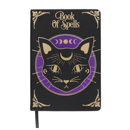 Carnet Mystic chat " Book of Spells"  A5