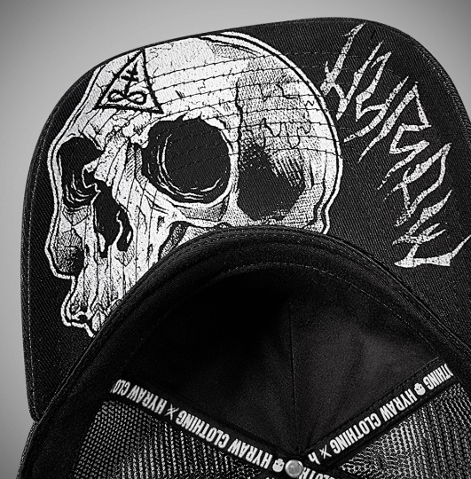 Casquette trucker ORIGIN WHITE tête de mort
