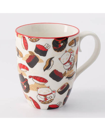 Mug  / tasse chat chanceux et sushi japon