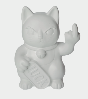 Petite figurine de chat chanceux blanc maki neko fuck