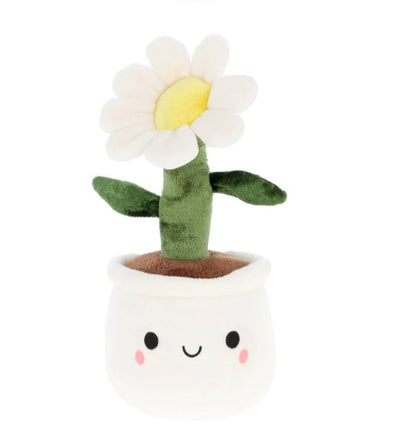 Mignonne petite peluche pot de fleur fun qui souri