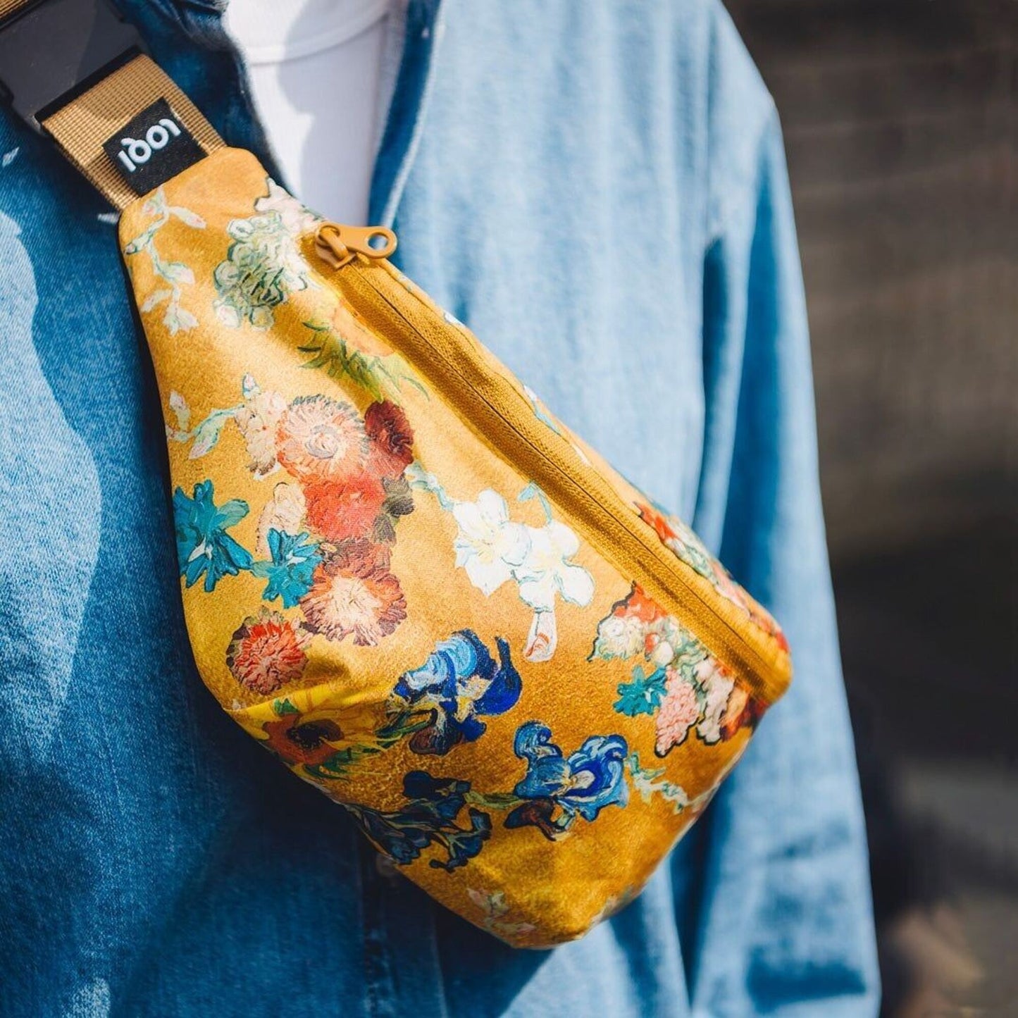 Sac banane recyclé Motif floral du 50e anniversaire Musée Van Gogh