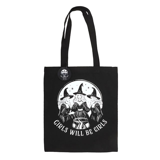 Sac tote bag " Girls Will Be Girls " les 3 soeurs sorcière