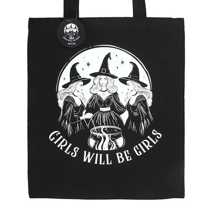Sac tote bag " Girls Will Be Girls " les 3 soeurs sorcière