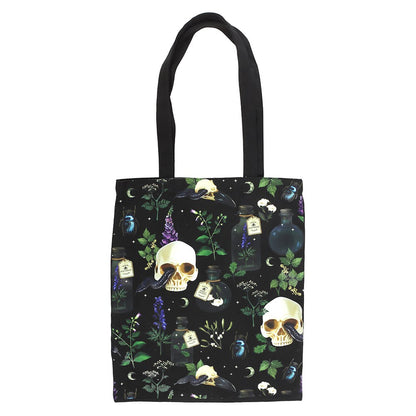 sac tote bag skull serpend et fiole de socière