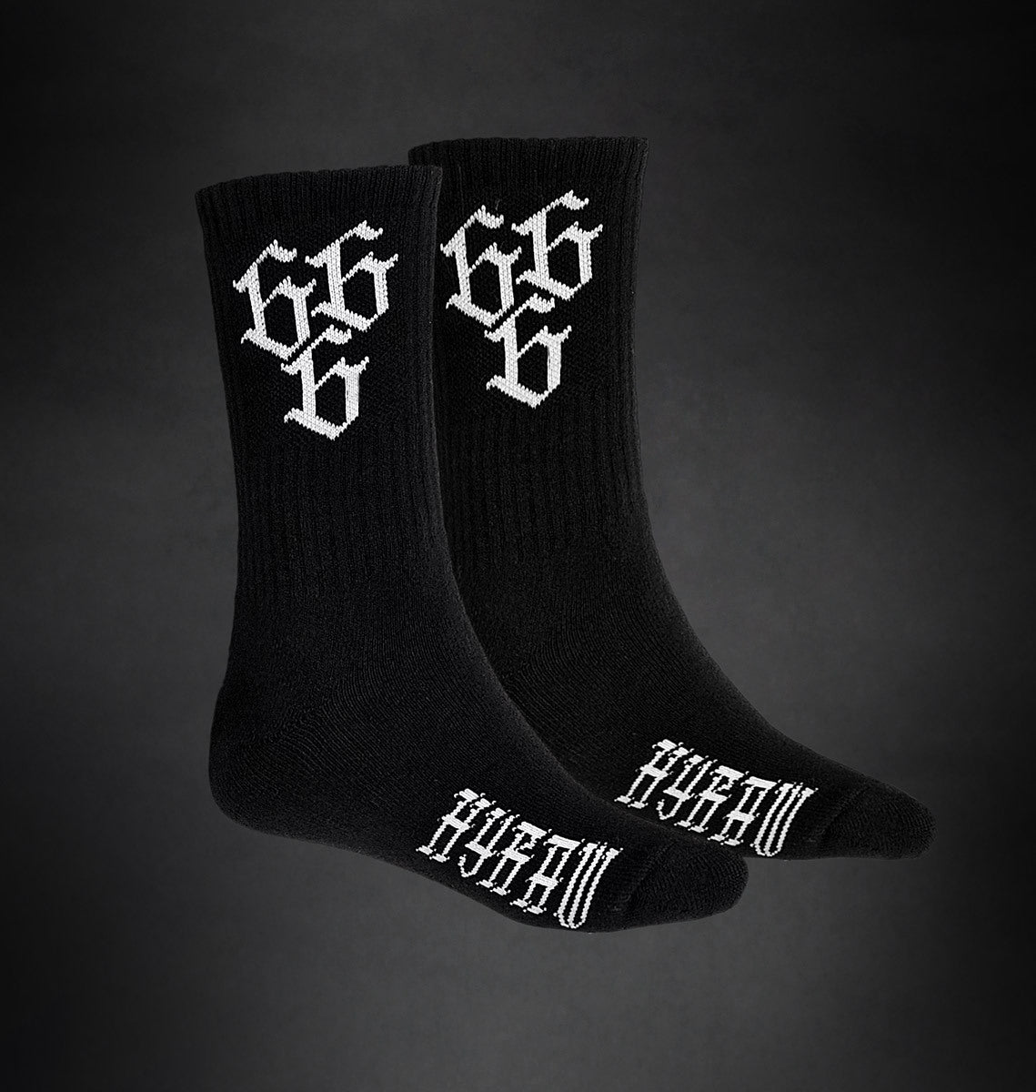 Chaussette Hyraw 666 noir et blanche
