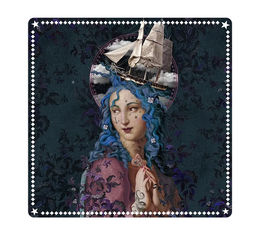 Tapis de tirage de carte Sainte Tempete Voglio Bene