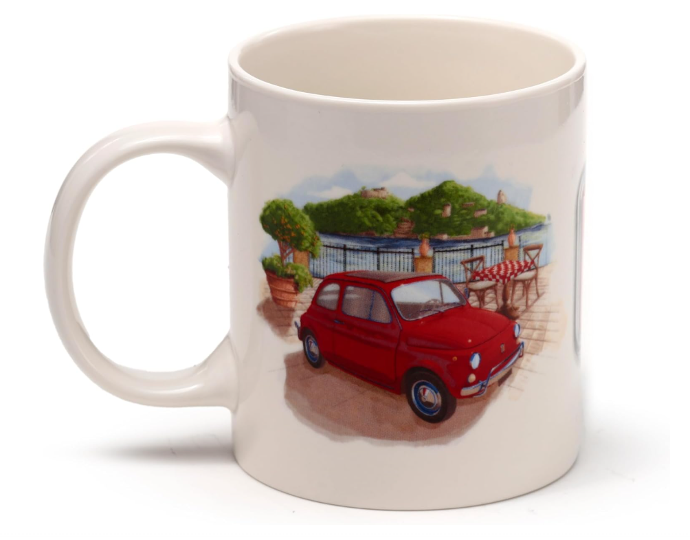 Mug / tasse en Porcelaine Fiat 500 Rome & Riviera