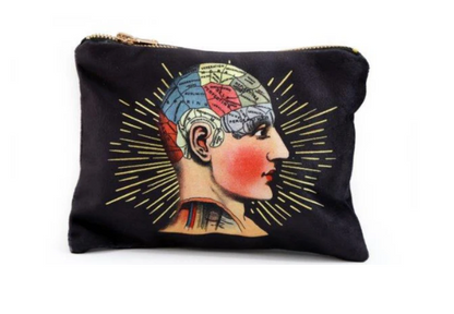 Trousse A Maquillage Phrenology rétro vintage old school cerveau humain
